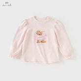 Girl Cotton T-Shirt – Puppy Print